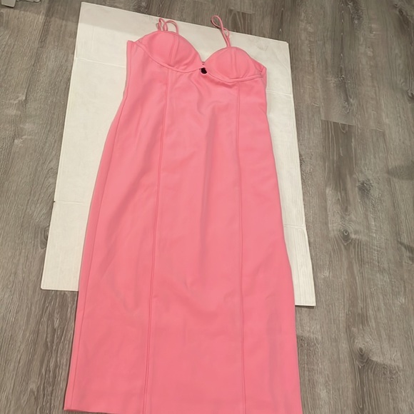 NWOT BARDOT TAILORED MIDI DRESS IN PINK SORBT Size 12/XL - Picture 10 of 14